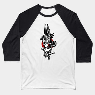 Eagle skull Baseball T-Shirt